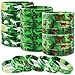 Dinosaurs Silicone Wristbands 30 Pack Dinosaurs World Jurassic Party Supplies for Dinosaurs Theme Party Birthday Party Favors Gifts Bags Stuffers - 3 Colors