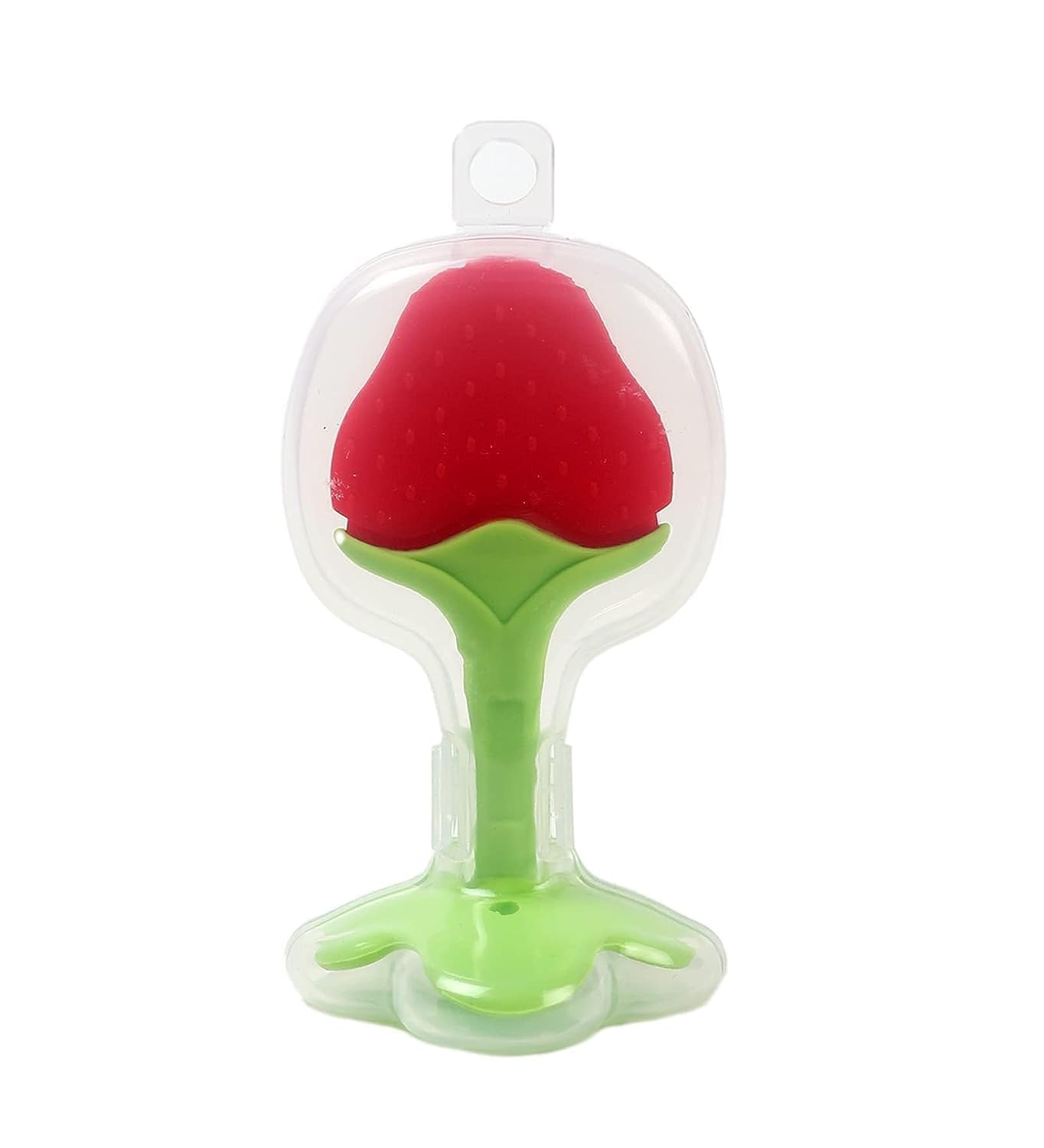 Drisona Infants Silicone Teether Ideal Teether For 6 To 12 Months Baby, Bpa Free Teething Toys For Babies, Same Design Color Red (Pack Of-1)-image-30