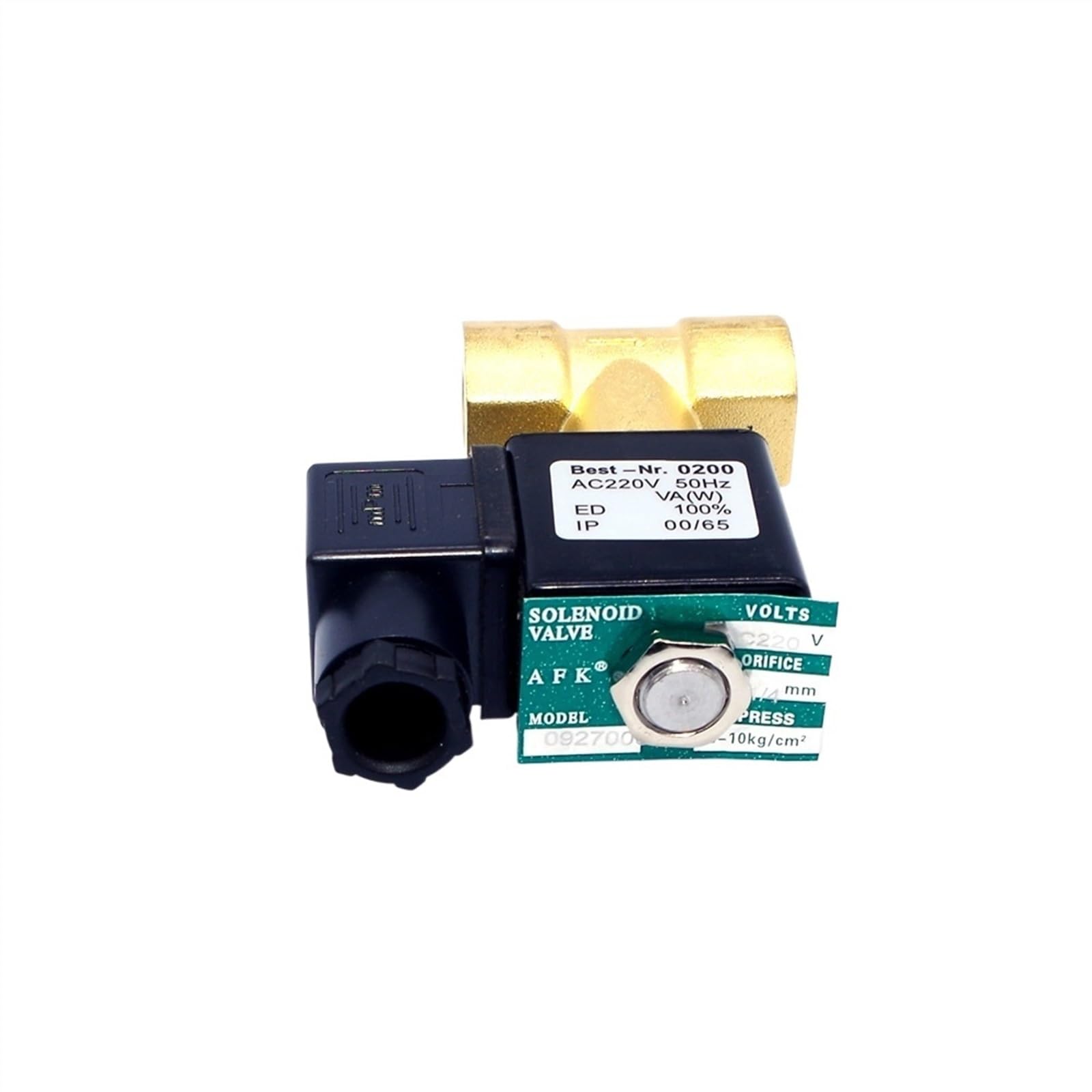 Mosiężny normalnie zamknięty elektryczny zawór elektromagnetyczny wody 24 V 240 V 1/2 "3/4" do średniej temperatury-1 szt.(0.5In 24vdc)