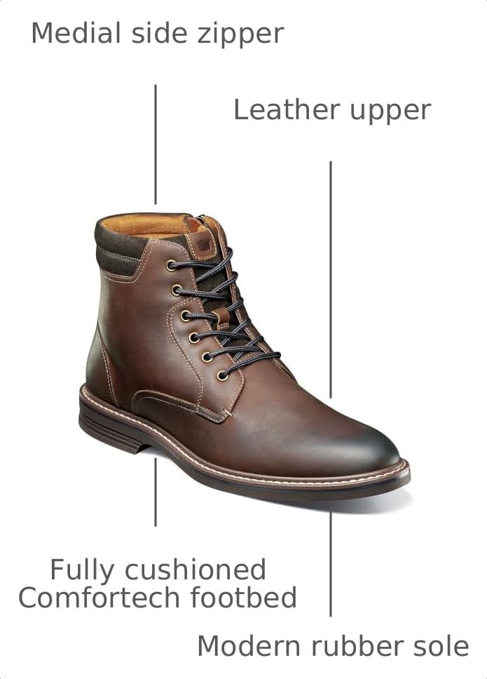 Image of Florsheim Men's, Norwalk Plain Toe Lace Boot