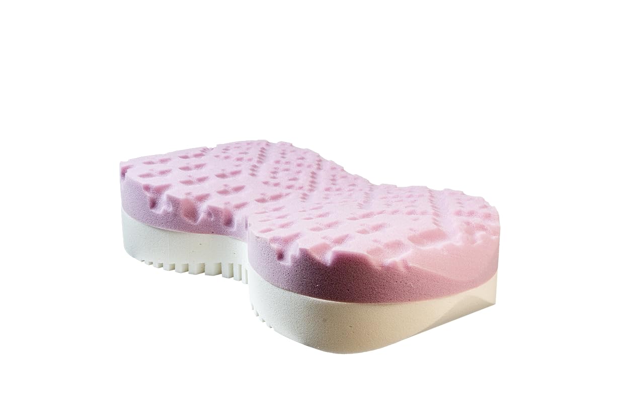 Cuscino Cervicale Ergonomico Traspirante per Chi Dorme sul Fianco AD Relax® Dual Cervical - Doppia Densità con Supporto per Spalla - Rivestimento Lavabile