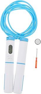 CLISPEED 1pc Jump Rope Smart Jump Rope Fitness Jump Rope Indoor Jump Rope Counting Jump Rope Weighted Ropeless Jump Rope Adjustable Skipping Rope Pu Blue Ropeless Skipping Rope Yoga Counter