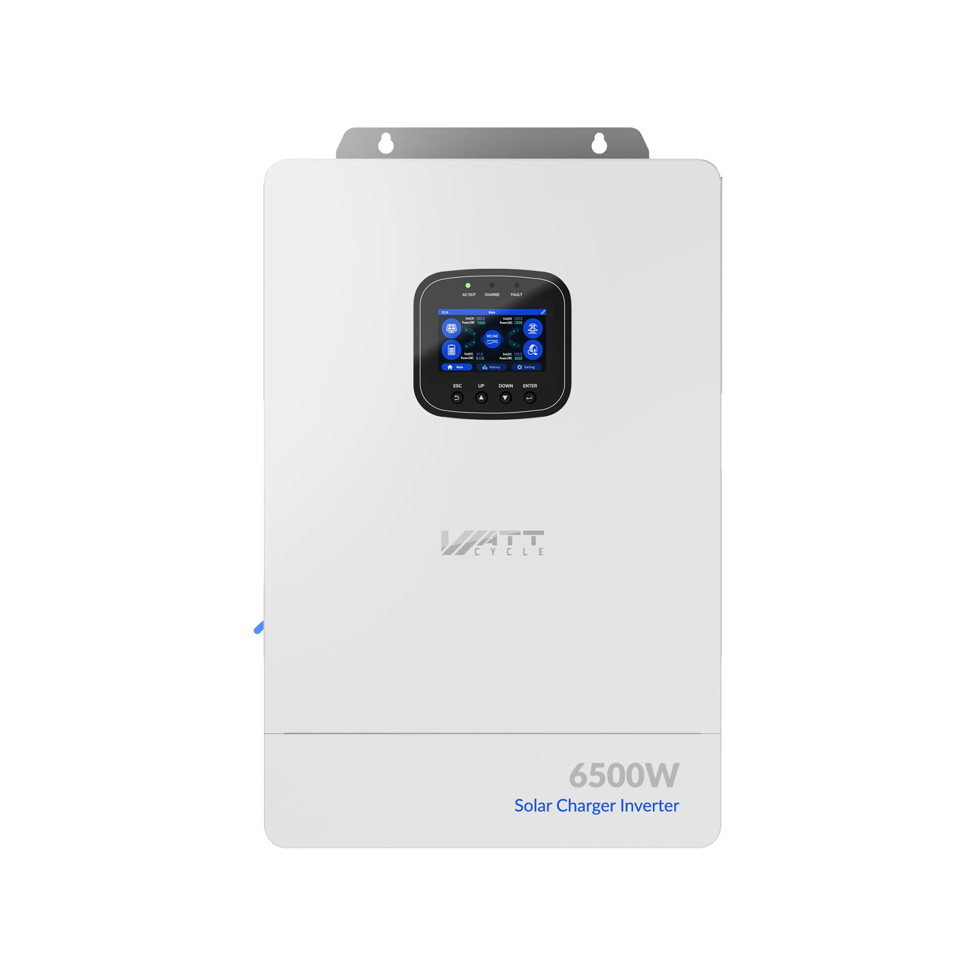 WattCycle 6500W 48V Hybrid Inverter, Solar Charger Pure Sine Wave
