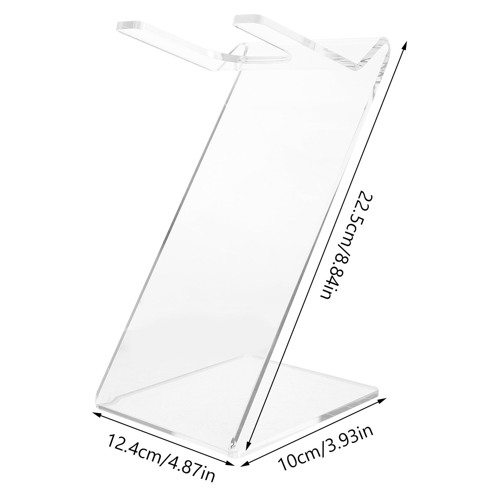 Garneck Porta Asciugacapelli da Tavolo Trasparente in Materiale Robusto Supporto Compatto Salvaspazio per Bagno Domestico e da Viaggio Organizer Leggero per Asciugacapelli Facilmente