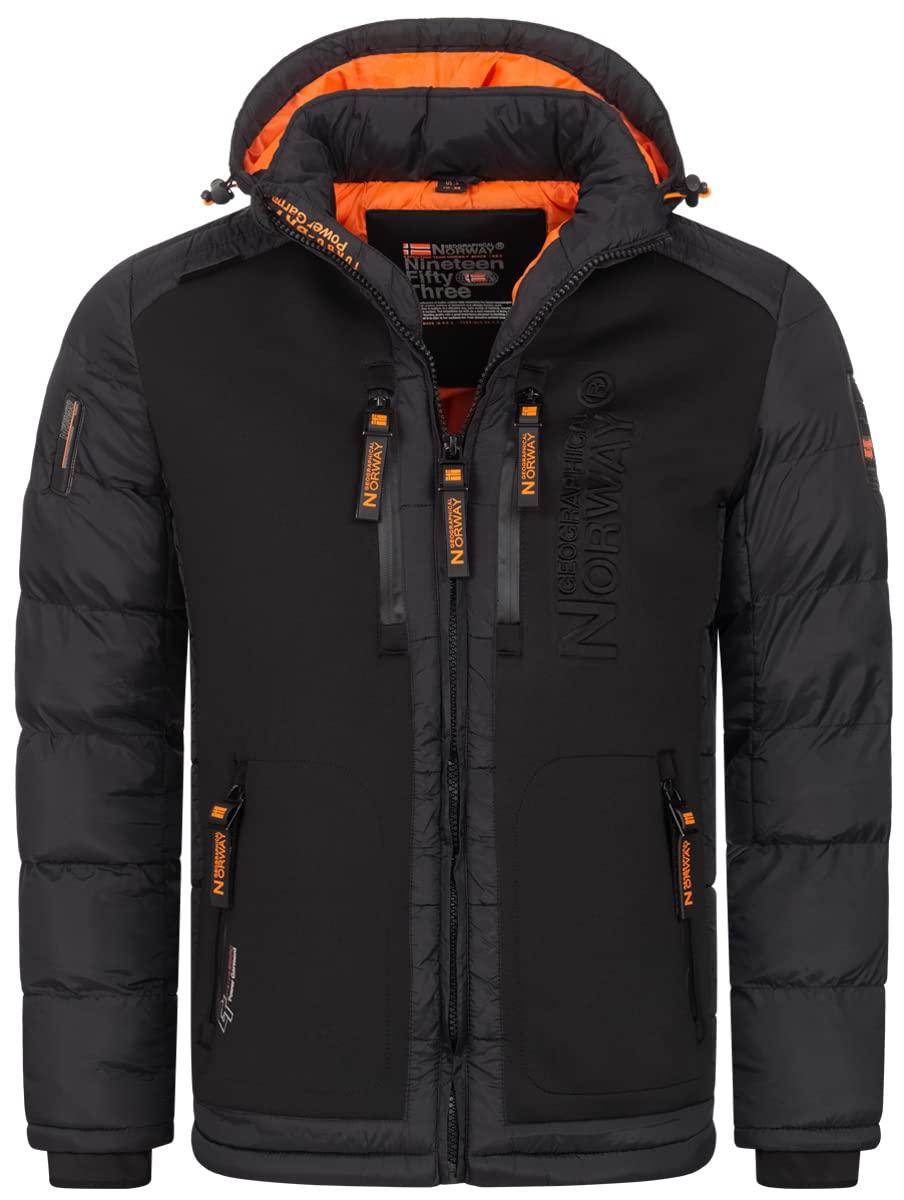Geographical Norway Winter Jacke Parka Steppjacke Kapuzenjacke Outdoorjacke Warm gesteppt