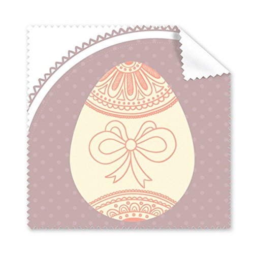 Tissu lunettes Pâques chrétien et nettoyant écran pourpre et rose