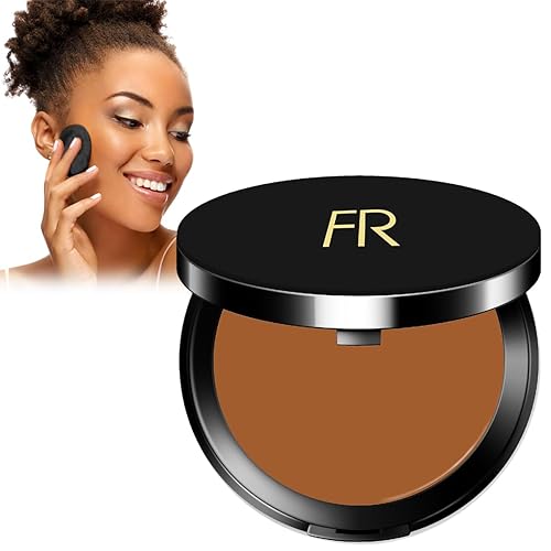 Flori Roberts - Base de maquillaje de crema a polvo, cobertura completa para mujeres de color o tonos de piel más profundos, maquillaje de larga