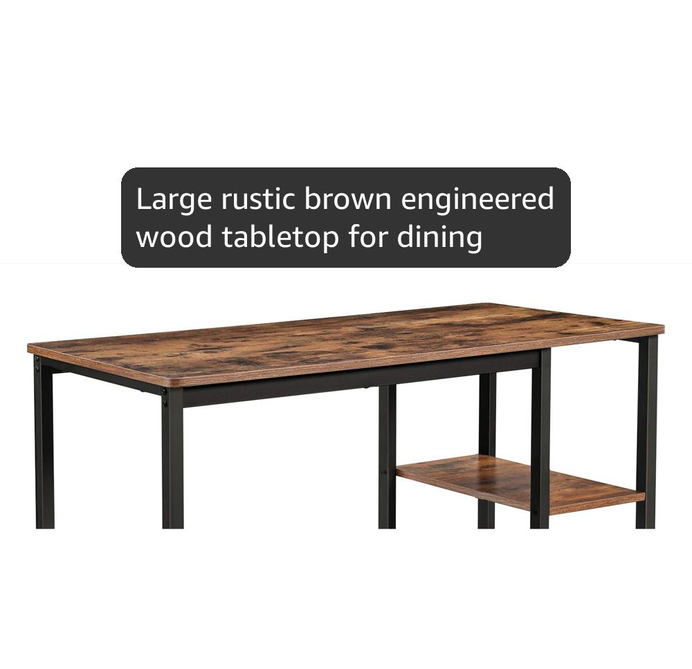 Amazon.com: VASAGLE Bar Table with Sturdy Metal Frame, Easy