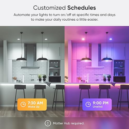 Image of Nanoleaf Essentials Smart LED Color-Changing Light Bulb (60W) - RGB & Warm to Cool Whites, App & Voice Control (Works with Apple Home, Google Home, Samsung SmartThings) (Matter BR30 (3 Pack))