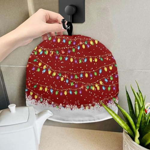 Image of Colour Light Tea Cover Large Tea Pots Cozy Tea Cozies Teapot Dust Cover Insulated Keeping Warm Tea Kettle Quilt for English Tea Sets for Home Kitchen Tea Pot Decor