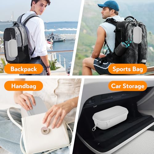 Image of Double Eyeglasses Case, Hard Shell Dual Glasses Case Travel Sunglasses Organizer for Men Women