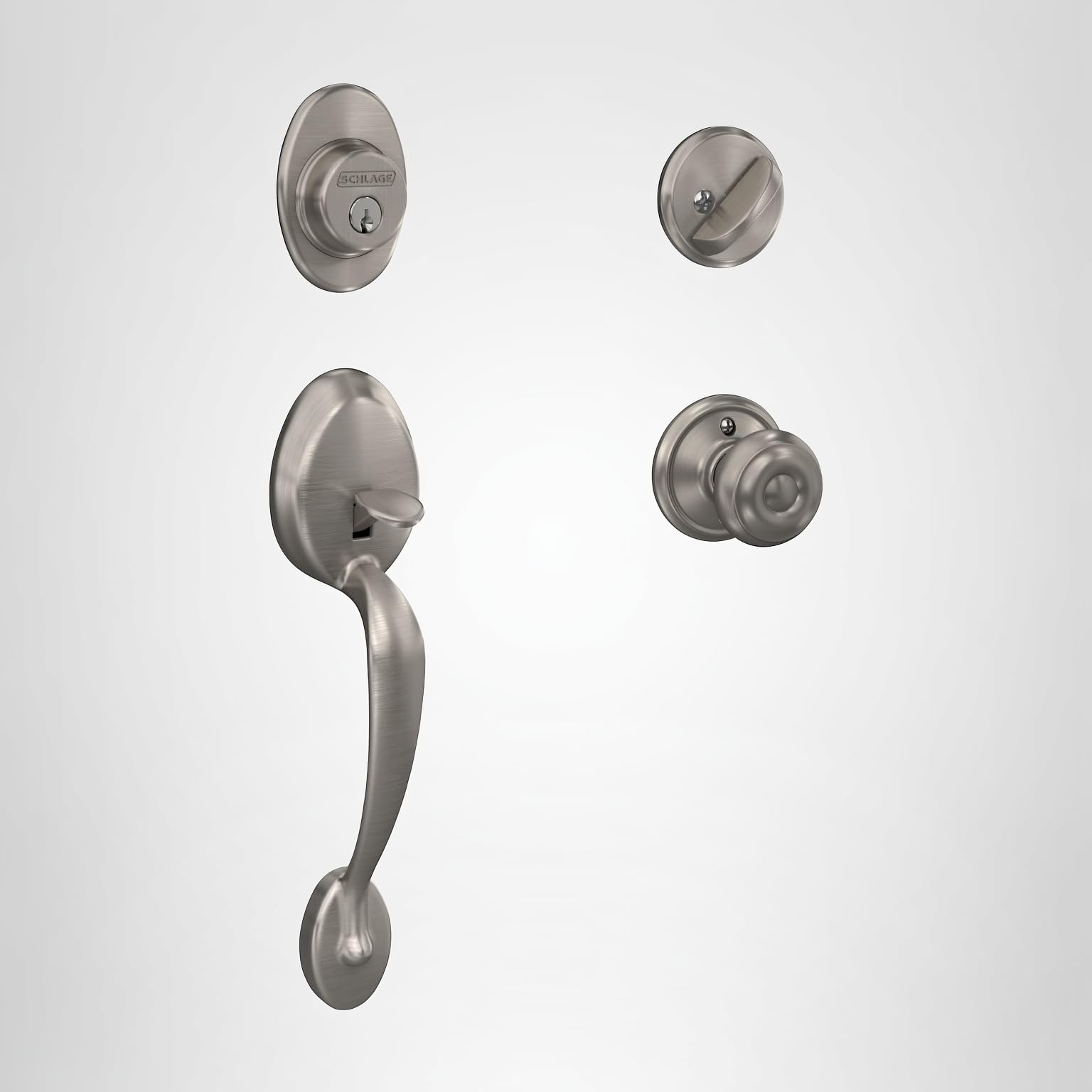 Schlage F60 V PLY 619 GEO Plymouth Front Entry Handleset with