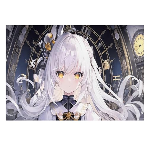 Póster de anime de niña LIAZLIUT, arte de pared en lienzo para decoración del hogar