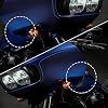 Smoke Wide Wind Deflector for Touring,Side Wind Windshield Fairing Air Deflectors Compatible with Harley 2015-2021 Touring Road Glide Special FLTRXS FLTRX CVO Ultra FLTRUSE Ultra FLTRU Limited