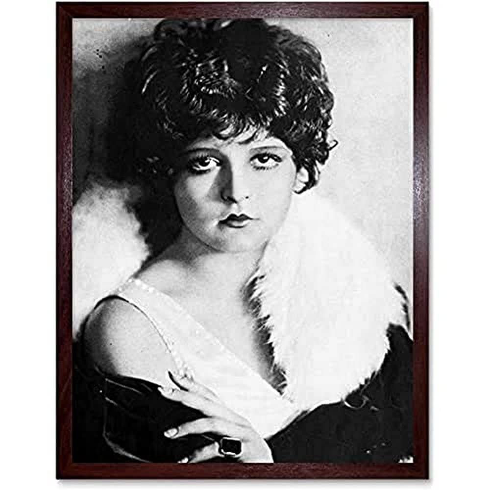 Silent Movie Actress Clara Bow Promo Portrait Photo Unframed Wall Art Print Poster Home Decor Premium