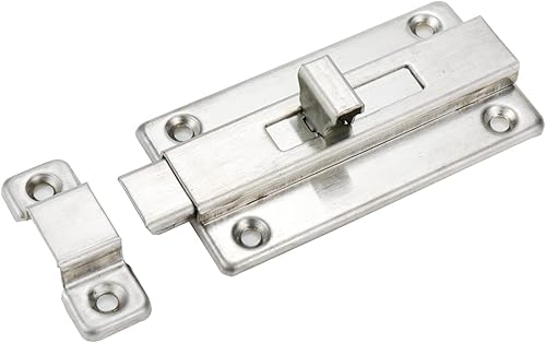 Miniatura 8 de Rannb Cerradura de pestillo deslizante 2-12" Perno de barril de acero inoxidable - 2 piezas