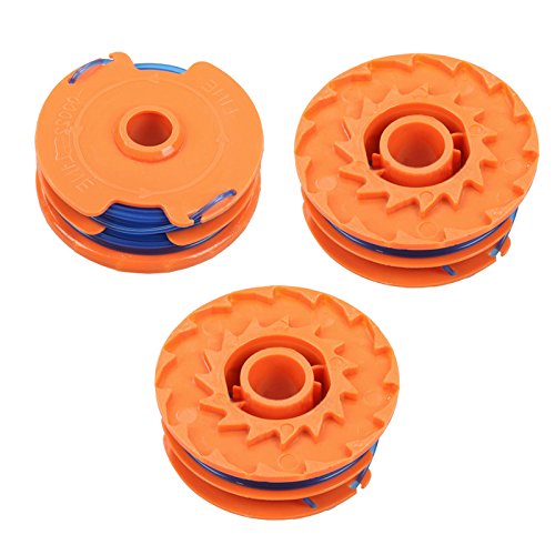 Spares2go Twin Line & Carrete para Mac Allister 450-T Recortadora de desbrozadora (Paquete de 3)