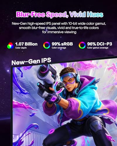 Image of P32K 32'' UHD (3840 x 2160) 4K 144Hz Glossy Monitor, IPS Panel, 10-Bit Color, 99% sRGB, 96% DCI-P3, 139PPI, HDR, Low Blue Light, Eye Care (Minimalist - with Stand)