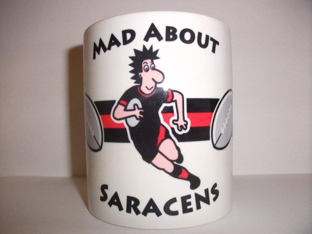 Filmcell Factory LtdSaracens Rugby Porcelain Mug, 1.0 count