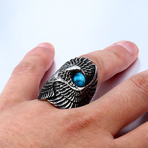 Image of Genuine Stainless Steel Ring for Men Fashion Punk Rock 3D Animal Rings