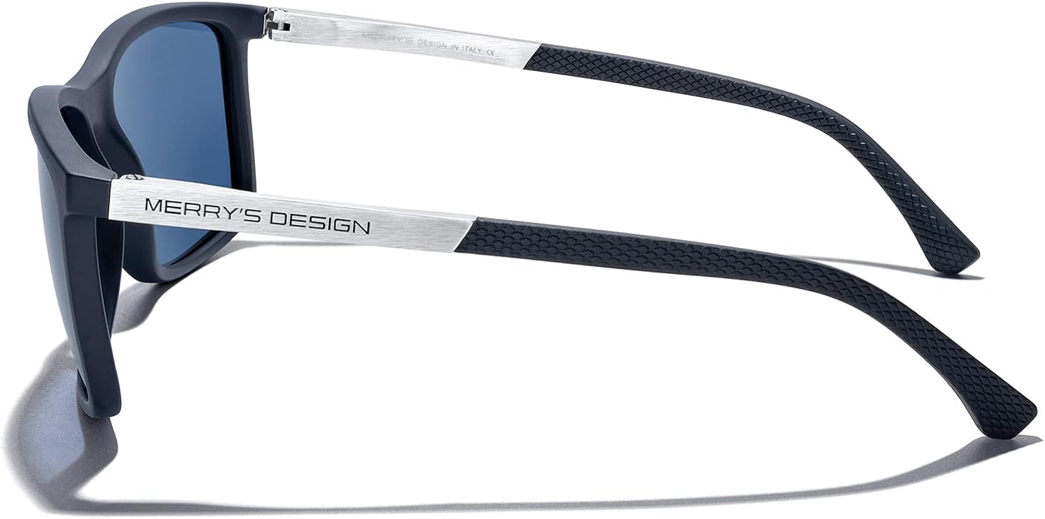 MERRY'S Polarized Sunglasses For Men UV400 Protection For Fishing Driving Aluminum Temple S8658