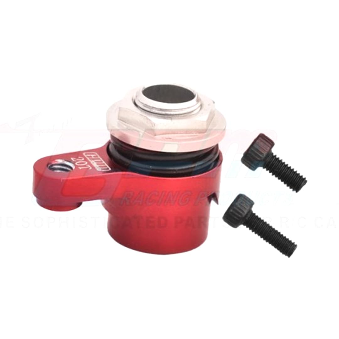 GPM 7075 Alloy 20T Servo Saver Set Horn W. Built-in Spring for ARRMA 1/18 Granite Grom Mega 380 ARA2102 Typhon Grom ARA2106 (Red)