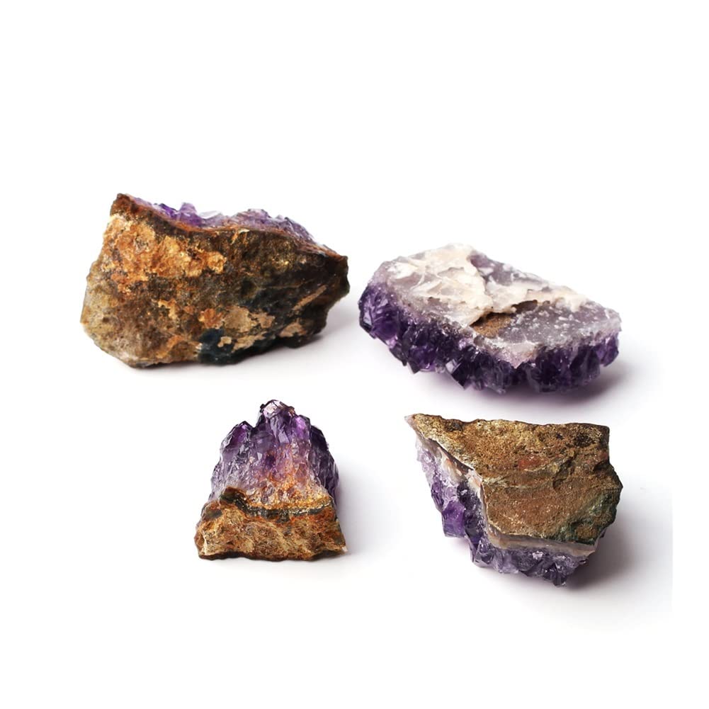 1 unidad de geoda de racimo de cristal de amatista Natural, cuarzo púrpura, punto crudo, espécimen curativo, decoración del hogar, hermosa piedra de cristal Natural Inicio Colecciones ( Color : 10-20g