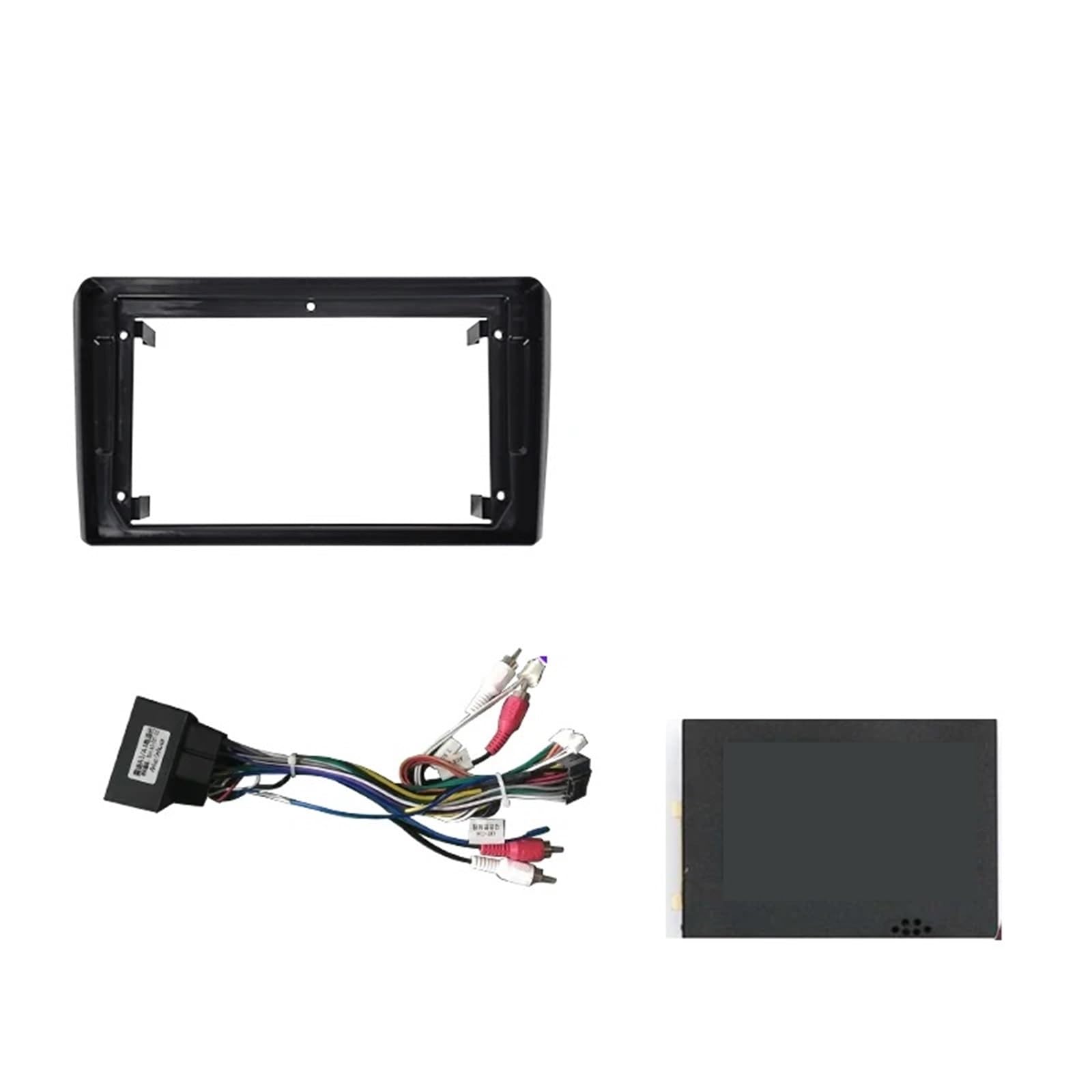 JKELPV Car Radio Frame Kit Fit For AUDI A3 2008-2012 9INCH Car Multimedia Radio Frame Fascia Panel Adapter Decoder Canbus Cable Radio adapter(Set)
