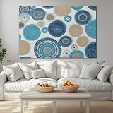Toile Panoramique: Impression sur toile 120 x 60 cm (L  x  l), livrée sans cadre avec une marge blanche de 3 à 5 cm pour faciliter l’encadrement. Elle s’intègre aisément à votre décoration murale et apporte une touche personnalisée, naturelle et harmonieuse à n’importe quelle pièce