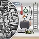 3-H Slatwall Zubehör, Slatwall Hooks & Hangers Multi Sizes, Slat Wall Heavy Duty Hanging Hooks Garage, Proslat Slatwall Accessories, Garage Storage, 10 Pack