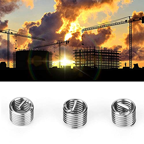 Miniatura 3 de Kit De Reparación De Inserciones De Rosca Helicoidal De Alambre De Acero Inoxidable 100pcs M5 M5 0.8 1.5d