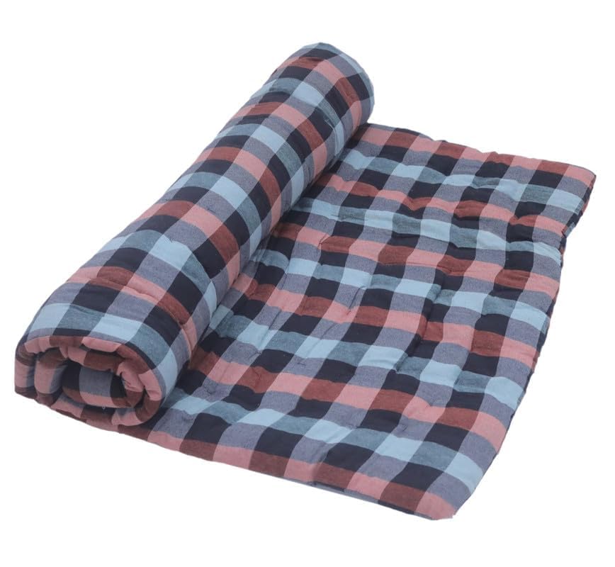 Image of 2Inch Printed Cotton Single Size One Inch Fabric Memory Cotton Mattress (6x4)