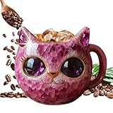 Tazas De Mineral – Recipiente Para Bebidas Con Forma De Gato, Taza Resistente Al Calor De 300 Ml, Taza Decorativa Para Té Y Café Con Dibujos Animados, Accesorio De Desayuno De Escritorio | Par