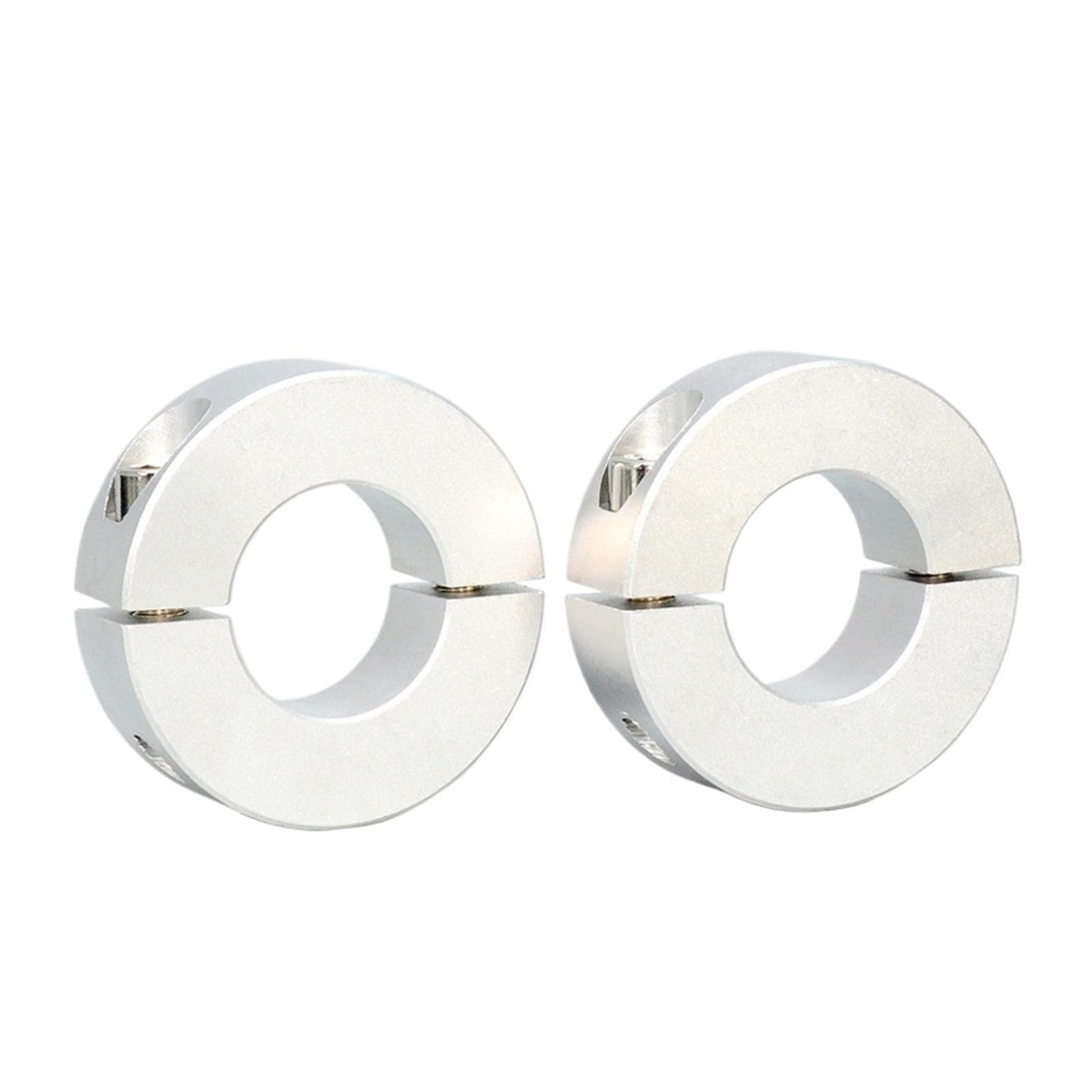 Collarín de sujeción de doble ranura, Tamaños múltiples anodizados aleación de aluminio del anillo retención límite collar eje partido(5 20 8 3pcs)