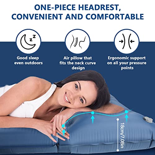 Sleeping Pad For Camping, Extra Thickness 5 Inch Ultralight Sleeping Pad, Camping Mattress Pad, Camping Pads For Sleeping, Self Inflating Sleeping Pad, Camping Sleeping Pads For Hiking, Travel, Tent #TOP3