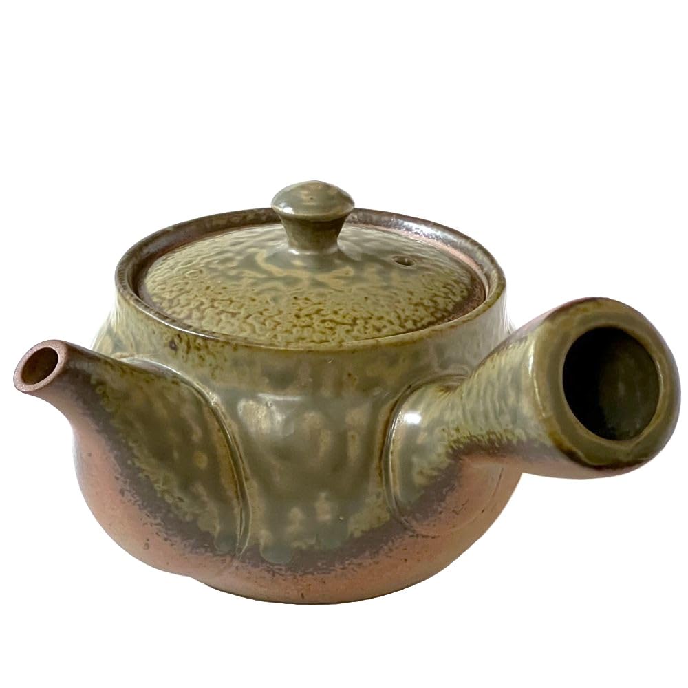 Landscape Dot Com Tokoname Yaki Teapot, 238i Irabo Glaze, 13.5 fl oz (400 ml), Ceramic Strainer, Ceramesh, Made in Japan : Home & Kitchen