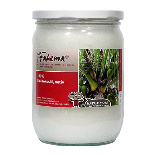 pahema Bio Kokosöl, nativ - 500 ml - für Hunde und Katzen - 100% Natur