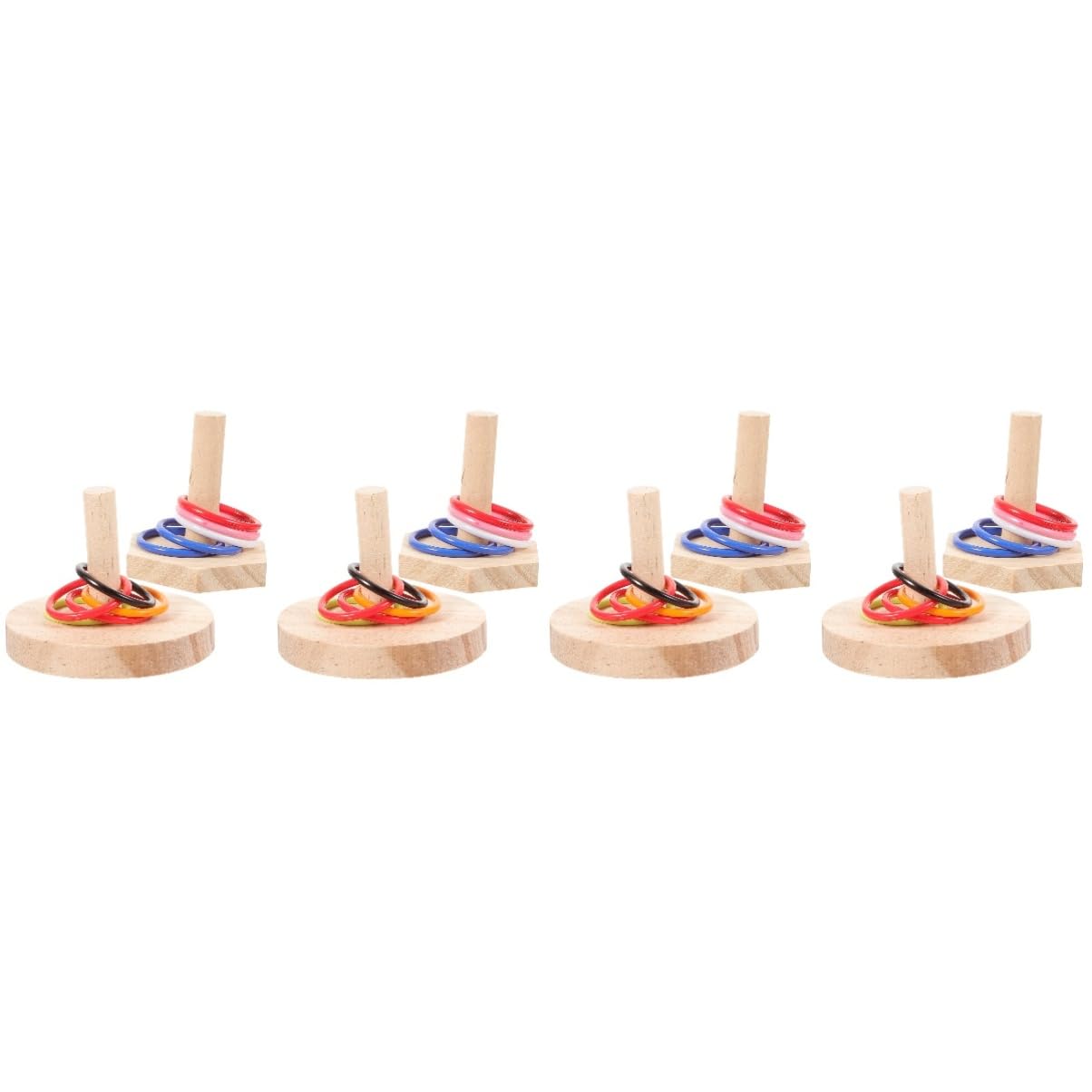 BESPORTBLE 8sätze Papageien Spielzeug Aus Holz Interaktives Tower Spielzeug Für Nymphensittiche Wellensittiche Intelligenztraining Für Vögel Teiliges Mit Zufälligen Farben Fördert Spiel