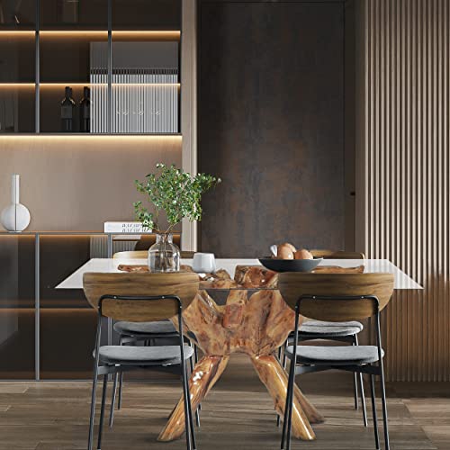 Solid Teak Root Rectangular Table