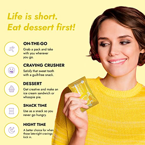 321Glo Collagen Protein Brownie, Low Sugar Keto Friendly Gluten Free Treats For Women, Men, And Kids (12-Pack, Lemon Zest) #TOP6