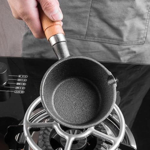 Poêle à œufs en fonte mini 13 cm compatible induction et gaz - 4