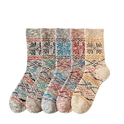 svlftecon Unisex Thermal Heated Winter Socks Extra Thick Insulated Cold Weather Crew Boot Socks for Winter Crew Series 8