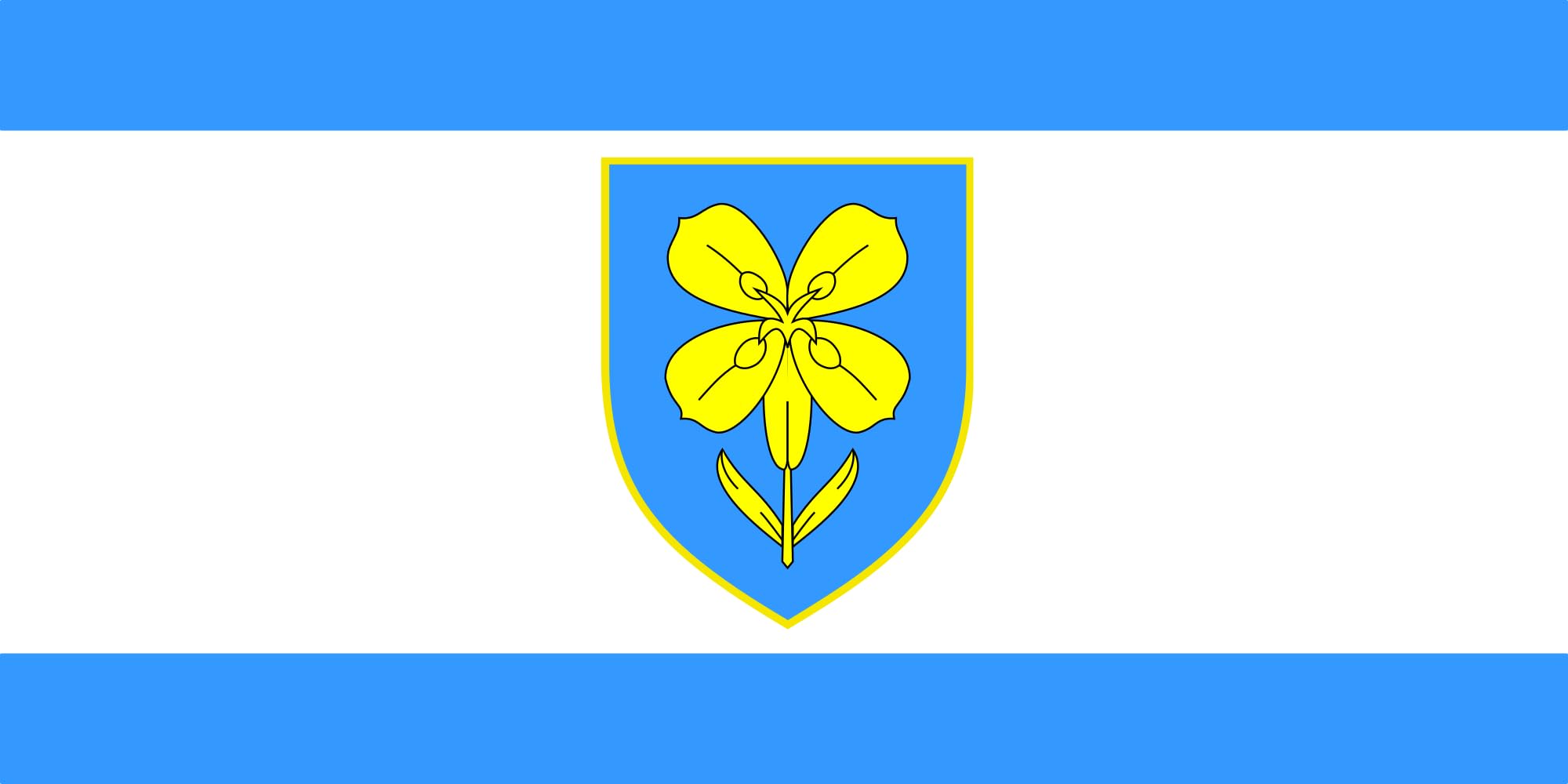 Drapeau Lika-Senj grand pavillon régional résistant aux intempéries