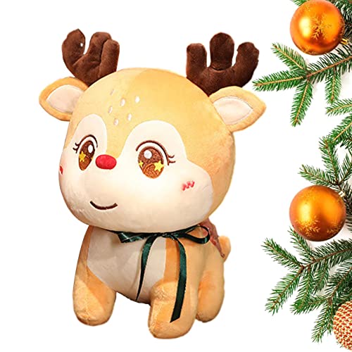 osmanthus Poupée en Peluche Père Noël - Jouet en Peluche Renne | Décoration de fête de Noël pour Les Maisons, Les Bureaux, Les Voitures, Les Jolis Animaux de décoration de Noël, Les Petits Jouets en Cover