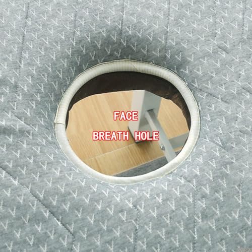 Materasso per lettino da massaggio, con foro per la respirazione del viso, spessore 5 cm, design trapezoidale, fasce elastiche,