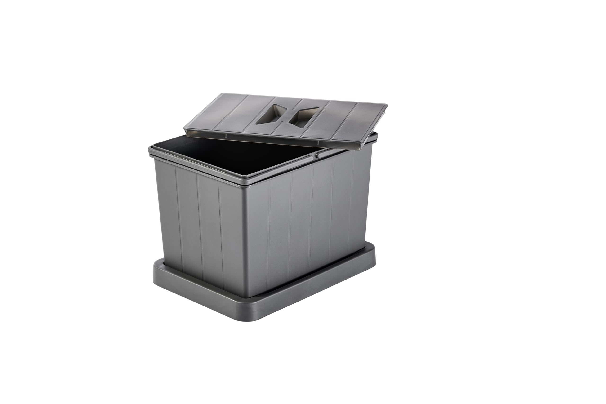 Aspira Home Müllomatic MODUL 1 | Einbau Mülleimer für Schublade, modularer Abfallsammler Küche für Unterschrank mit 1 x 16 L Kunststoffbehälter, montierbare Basis, Höhe 31 mm