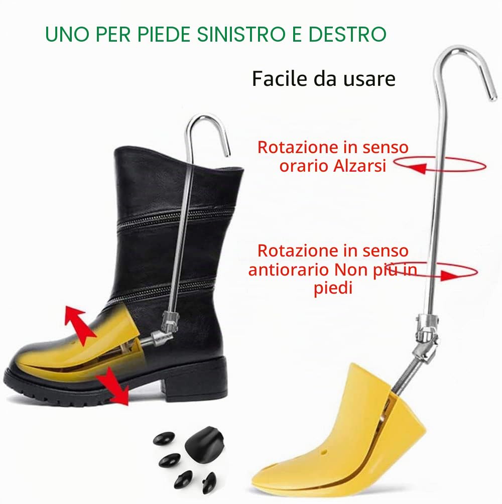 Estensore per scarpe per piedi spessi, per allungare, da lavoro, altezza del collo del piede, regolabile, per scarpe da ginnastica da donna/uomo, scarpe basse da trekking