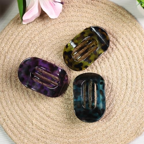 Image of 3 Pcs Korean Fashion Matte Hair Claw Clip for Thick & Thin Hair Strong Hold Large Hair Clutcher, Non-Slip Tortoise Shell Hair Accessories for Women & Girls, Stylish Hair Clips