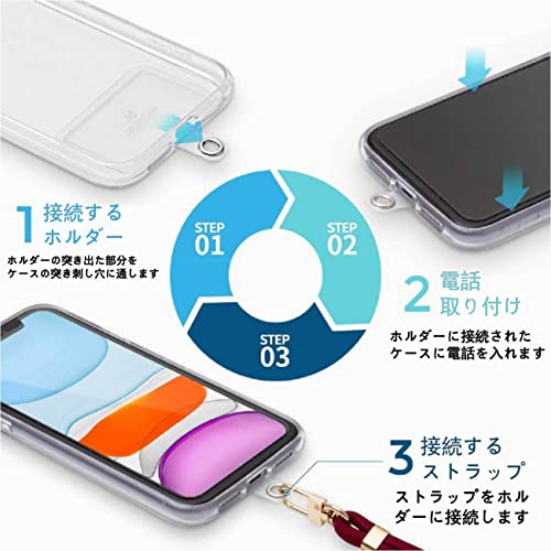 スマホストラップ 全機種対応 携帯ストラップ ネックストラ