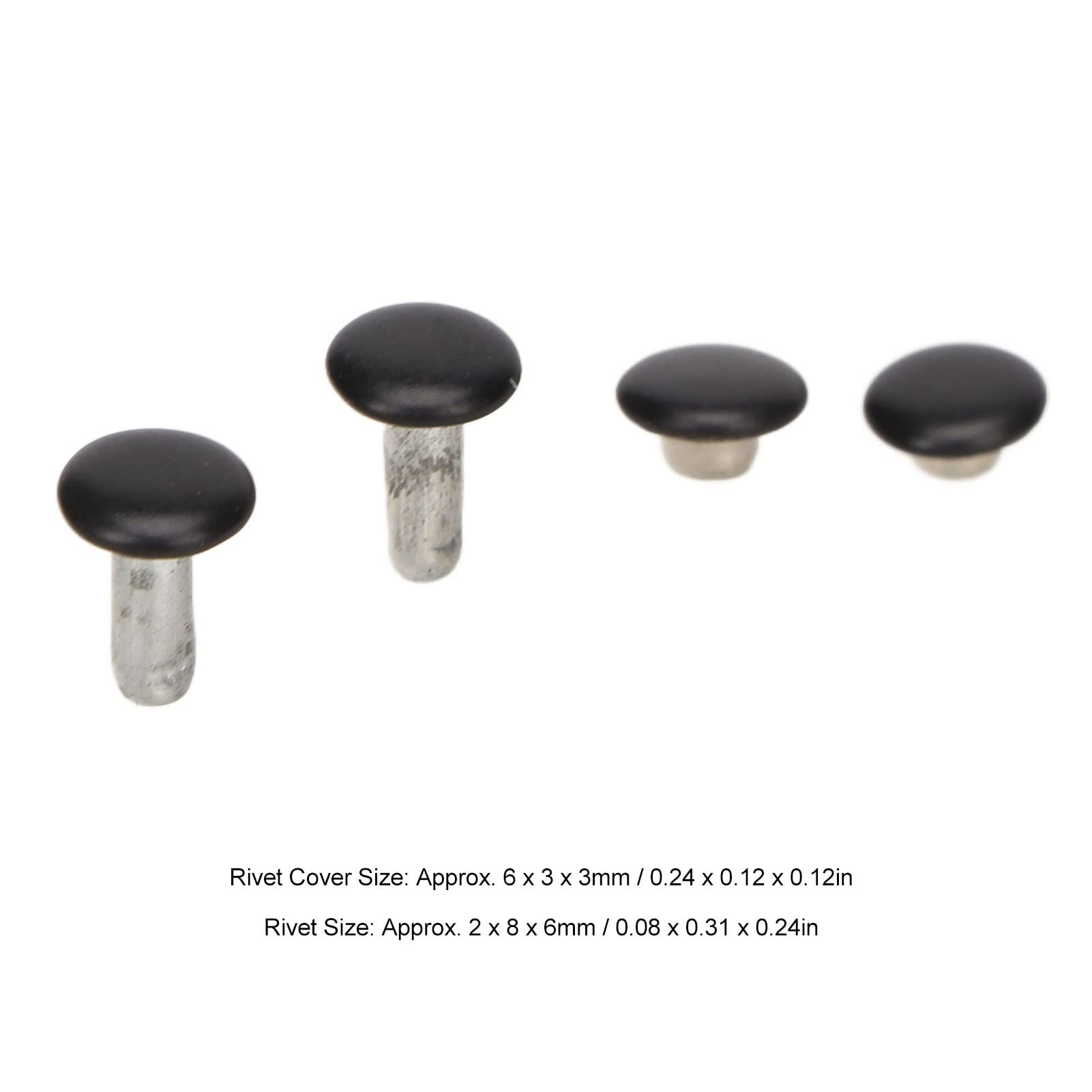 Set Rivetti In Pelle 180 Pezzi | Borchie Metallo 6mm Con Pinza | Per Borse, Cinture - Foto 6